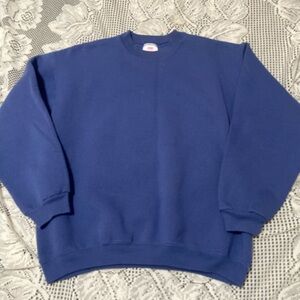 Hanes Men's Crewneck Sweater in Deep Blue